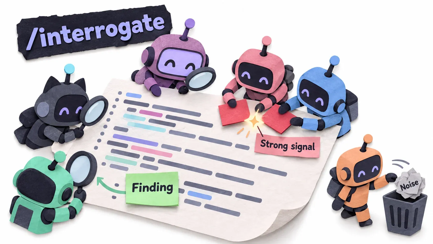 /interrogate ให้หลาย model ช่วยกันหาจุดผิด เจอจุดเดียวกันเป็น Strong signal ส่วนที่ไม่สำคัญคือ Noise