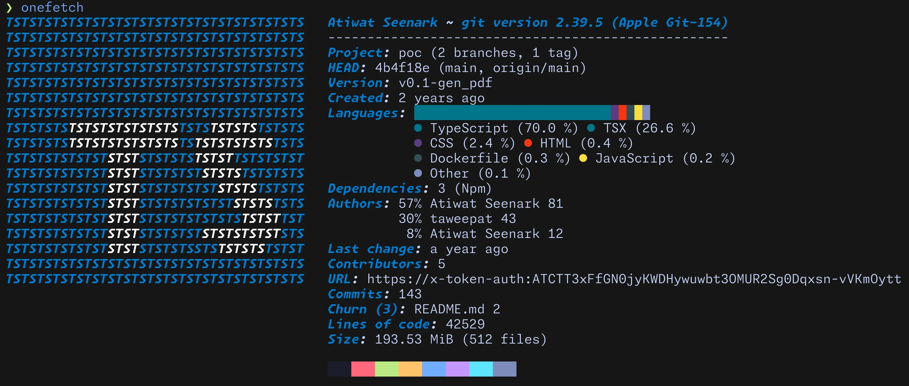 onefetch2 example