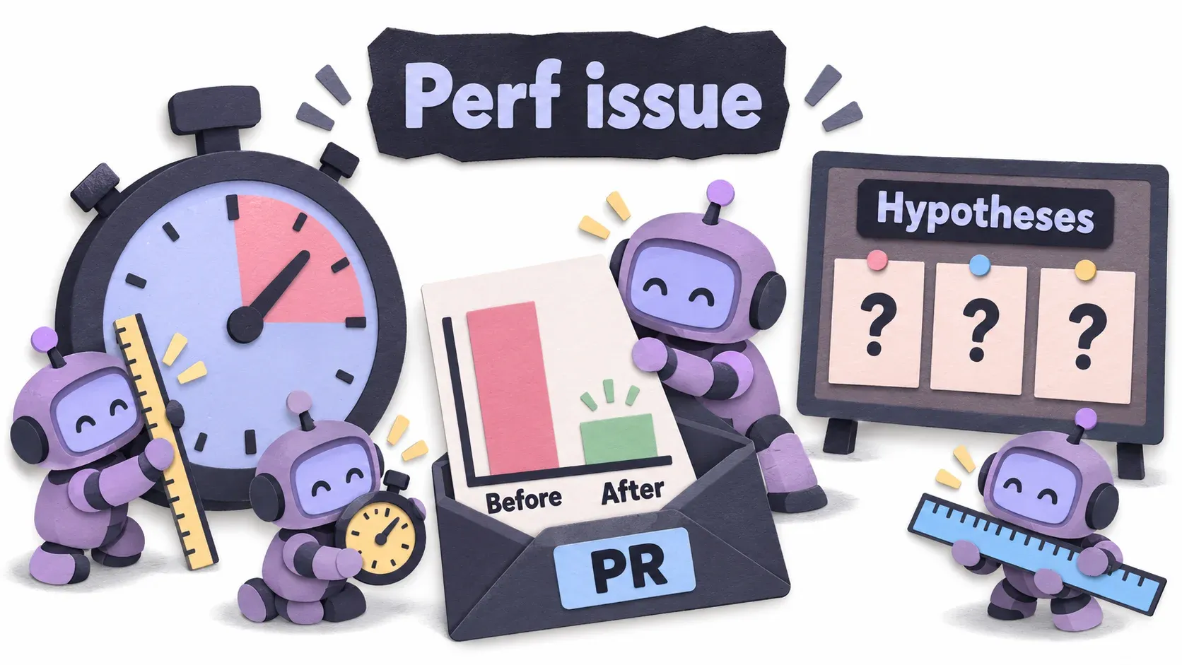 Perf issue: วัดตัวเลขก่อน ตั้งสมมติฐานหลายแบบ แล้วแนบตัวเลขก่อน/หลังใน PR